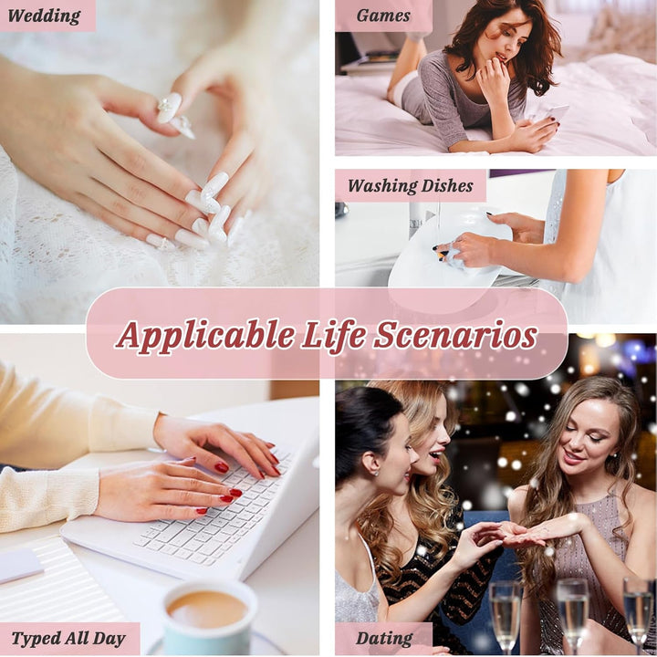 24 bucăți unghii French Press pe unghii, scurte, argintii strălucitoare, cu design, unghii artificiale ovale, unghii de lipit pe unghii acrilice lucioase, unghii false pentru femei și fete