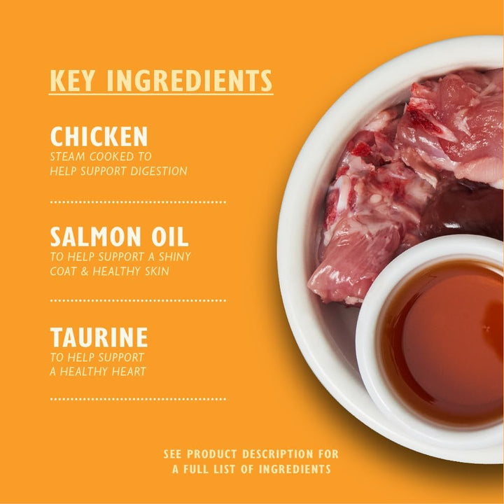 Lily'S Kitchen Hrană umedă naturală pentru pisici adulte, bol, pui - pateu, rețetă fără cereale (19 boluri X 85G)