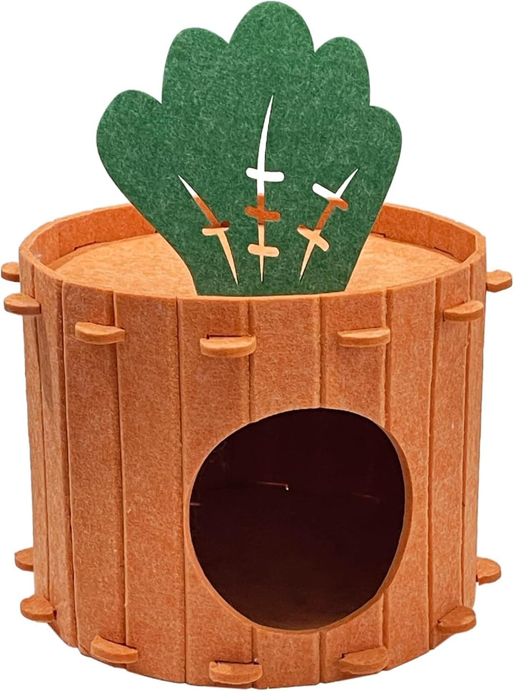 Paturi versatile pentru pisici, semi-curgătoare, cu morcovi, glisoare confortabile din pâslă pentru interior și exterior, paturi relaxante pentru pisici Carnation