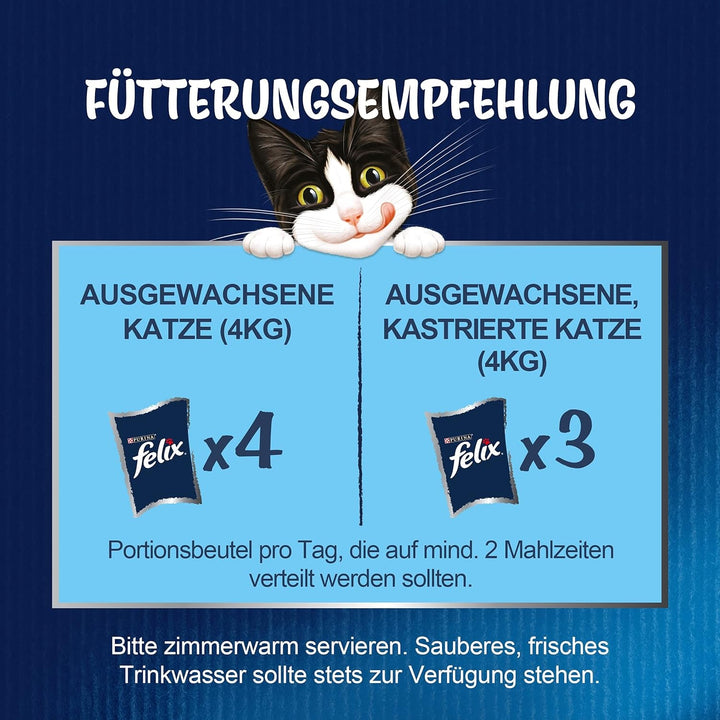 Felix hrană umedă pentru pisici Sensations Extras în jeleu Aromă varietate din țară, 6.120 kg