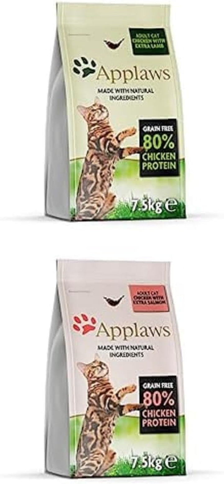 Pachet de hrană umedă pentru pisici Applaws Premium Natural, Pui în bulion 70 G Tin (Pachet 24 X 70 G) +Fillet de ton cu creveți în bulion 70 G Tin (Pachet 24 X 70 G)