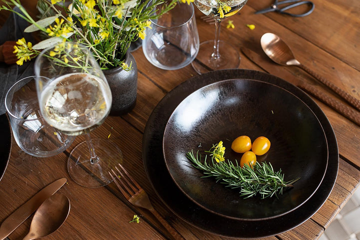 MÄSER Metallic Bronze, serviciu de cină din 12 piese pentru 4 persoane Seturi vesela masa Naty Shop