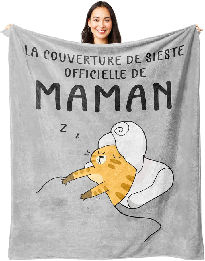 Pătură de flanel Juratar pentru tata - cadou pentru ziua de naștere, ziua tatălui și Crăciun - 152 X 130 cm Paturi si Cuverturi Besuche den Juratar-Store Maman