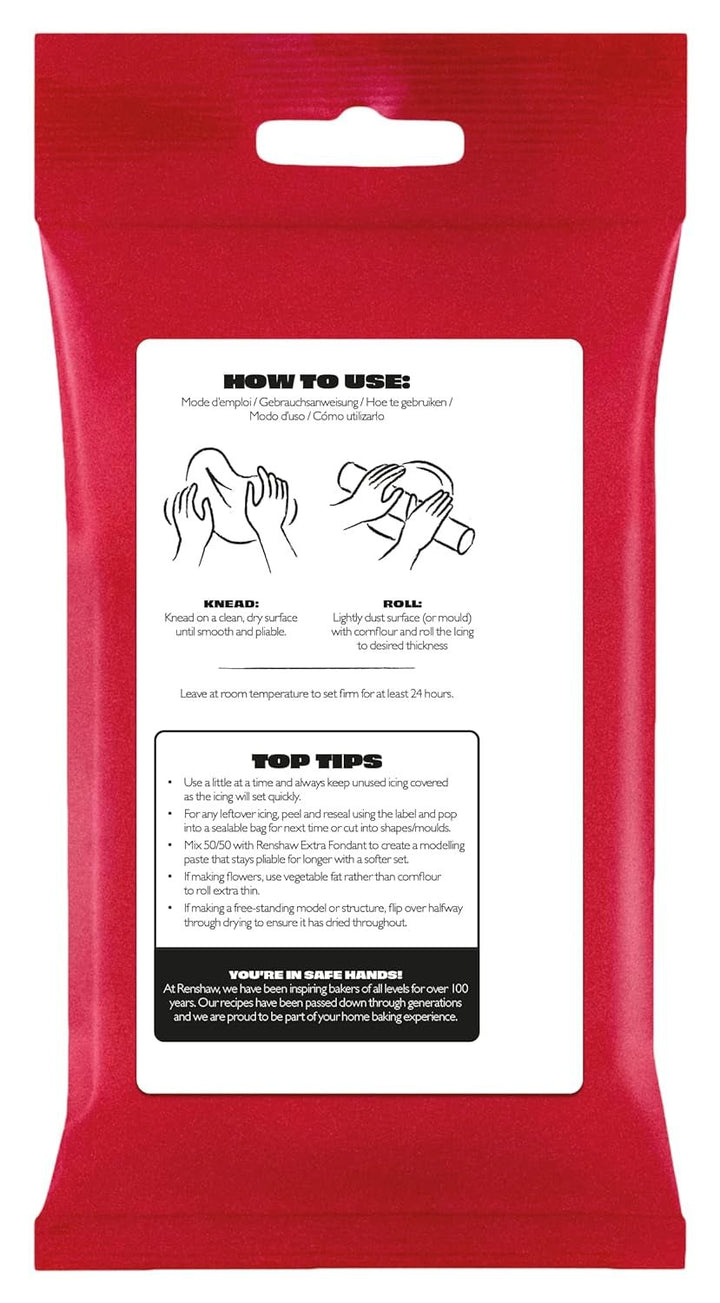 Flower & Modelling Paste White 250g - Pastă de modelare, perfectă pentru flori, flori, figuri și multe altele, pastă de zahăr comestibilă - 250 g Pasta de zahar Naty Shop