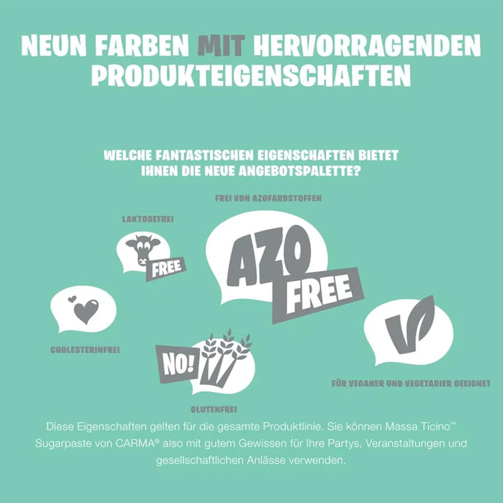 Massa Ticino Set 1x Fondant alb 250g și 1x Fondant negru 250g - Pastă de zahăr premium pentru prăjituri, roll fondant - Perfect pentru prăjituri, modelare și decorațiuni - Fondant pentru brutari profesioniști și amatori Pasta de zahar Naty Shop