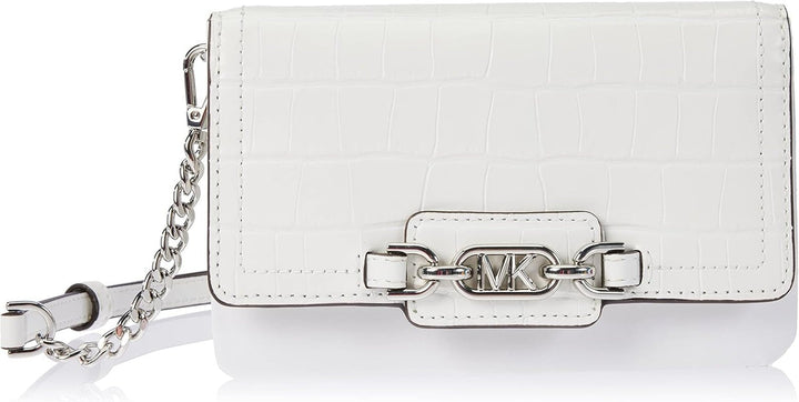 MICHAEL KORS Geantă Heather Phn CHN Xbody pentru femei Genti Femei Naty Shop Alb optic