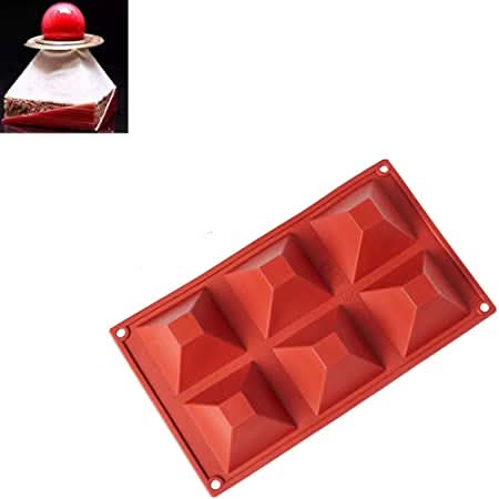 Piramida, 7.1 x 7.1 x 4 cm, Forma Silicon Monoportii, 6 cavitati Nati Shop