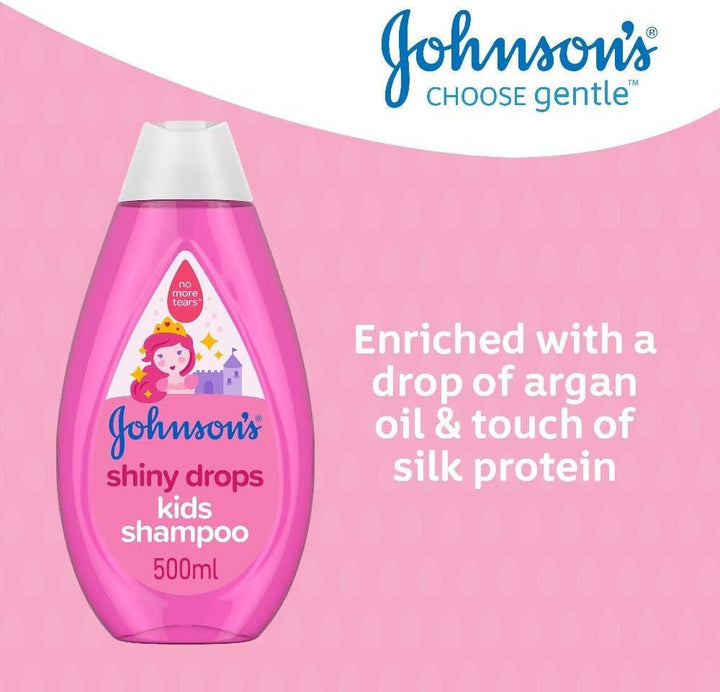 Șampon pentru copii Johnson's Shiny Drops, 500 ml Copii - Baie si Skincare Naty Shop