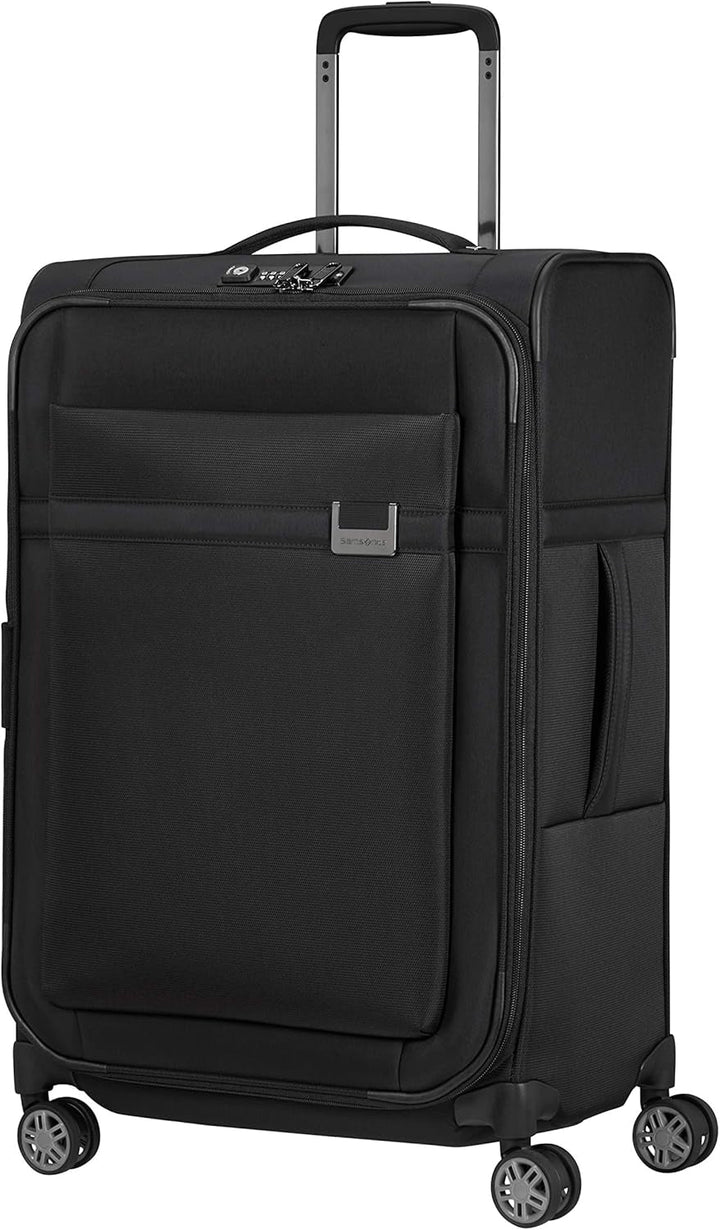 Samsonite Airea - Spinner L Expandable, Valiză, 78 cm, 111.5/120 L, Negru (Negru) Bagaje și echipament de călătorie Naty Shop Negru (negru) M (67 Cm - 73,5 L/ 81,5 L)