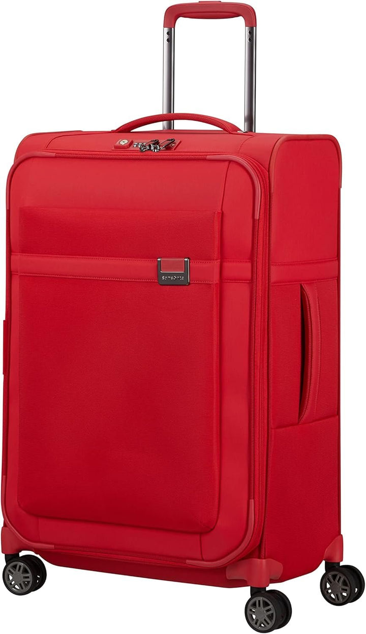 Samsonite Airea - Spinner L Expandable, Valiză, 78 cm, 111.5/120 L, Negru (Negru) Bagaje și echipament de călătorie Naty Shop Roșu (Hibiscus Red) M (67 Cm - 73,5 L/ 81,5 L)