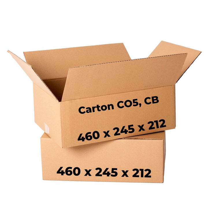Set 20 cutii carton CO5, CB, 460 x 245 x 212 Cutii ambalare Nati Shop