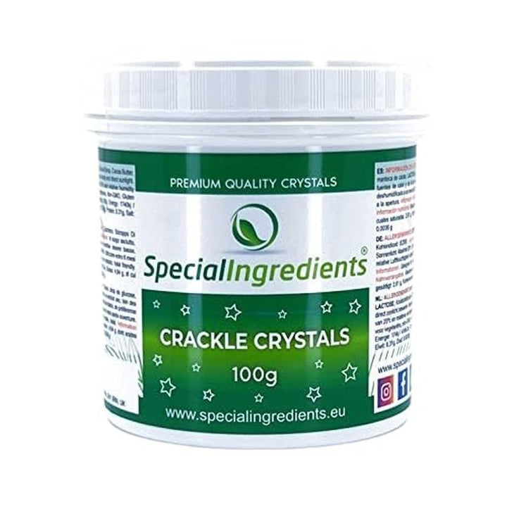 Special Ingredients Crackle Crystals Crackle 500g Cea mai înaltă calitate, fără OMG, ideal pentru prăjituri, dulciuri și înghețată Pasta de zahar Naty Shop 100G
