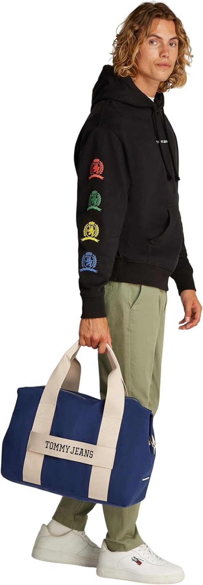 Tommy Jeans Geantă geantă de voiaj pentru bărbați Retro Cool Weekender, Albastru (Velvet Blue), Marime unu Bagaje și echipament de călătorie Naty Shop